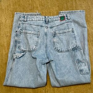 Empyre Light Wash Jeans cargo 90s grunge style 29 waist high rise